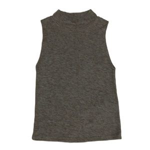 Women’s ZARA, Sleeveless, Yoke Neckline Top, Heather Gray, Size Small